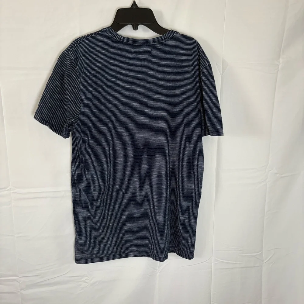 Everlane men’s Navy blue striped tshirt medium short sleeve - Picture 3 of 3